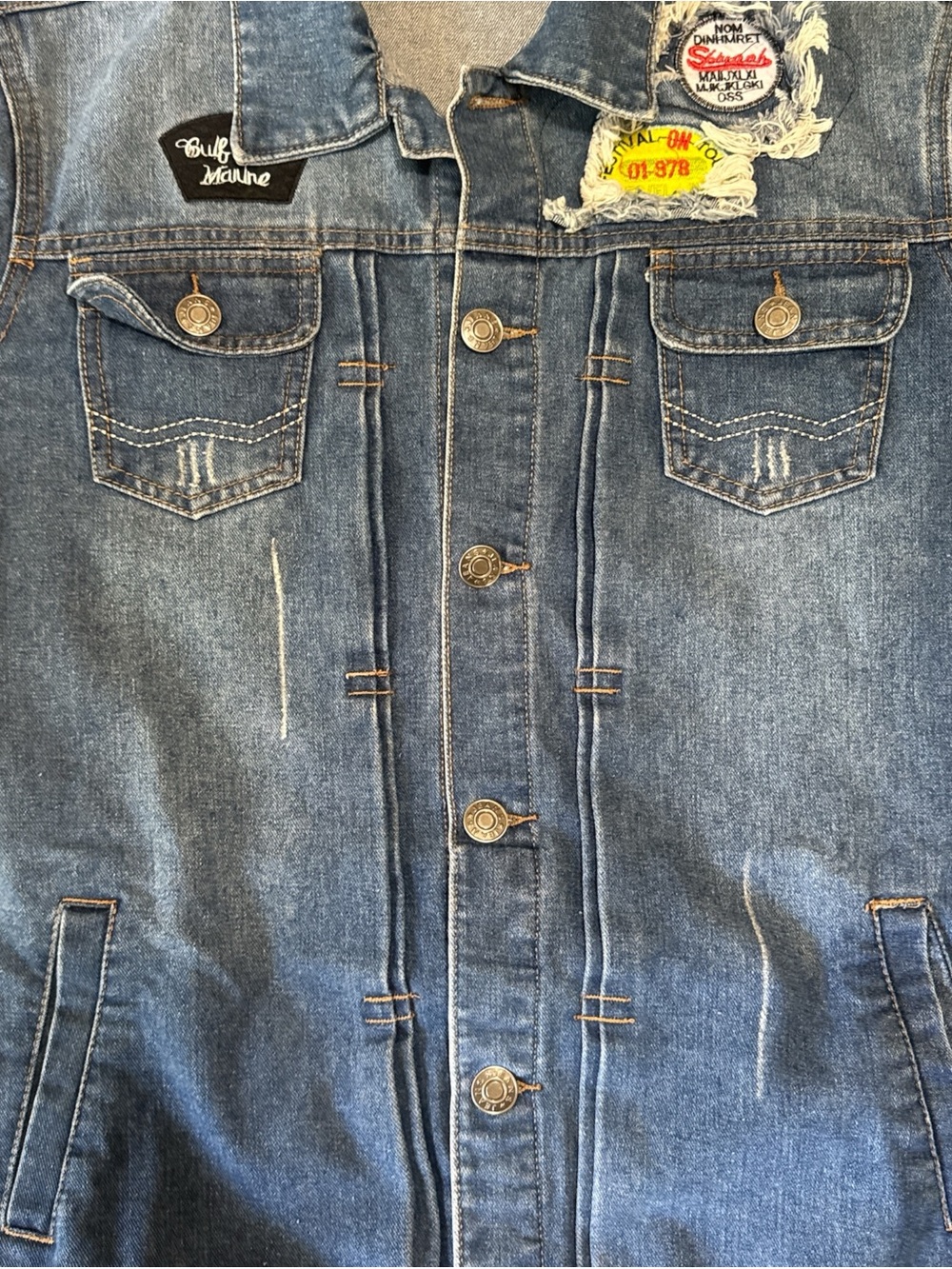 Denim Patch Jacket - Picture 2 of 5
